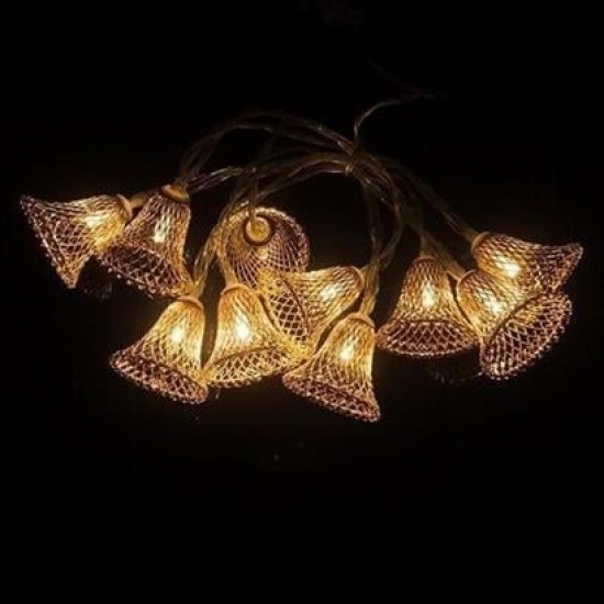 BUFFER® Parti ve Özel Gün Dekorasyonu Çan Şeklinde Metal Şerit Led Işık BUFFER® Parti ve Özel Gün Dekorasyonu Çan Şeklinde Metal Şerit Led Işık