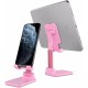 BUFFER® Pembe Aynalı Cep Telefonu Sabitleyici Stand Katlanabilir Ayarlanabilir Telefon Standı BUFFER® Pembe Aynalı Cep Telefonu Sabitleyici Stand Katlanabilir Ayarlanabilir Telefon Standı