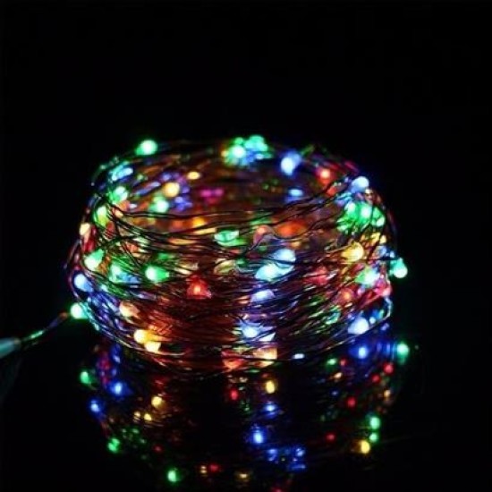 BUFFER® Pilli Renkli Peri Led Işık Dekoratif Aydınlatma 5 Metre RGB Led BUFFER® Pilli Renkli Peri Led Işık Dekoratif Aydınlatma 5 Metre RGB Led
