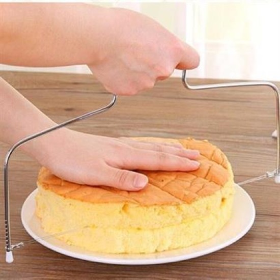 BUFFER® Pratik Kolay Pasta Kek Dilimleme Bölme Teli Kesme Aleti Aparatı BUFFER® Pratik Kolay Pasta Kek Dilimleme Bölme Teli Kesme Aleti Aparatı