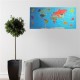 BUFFER® Renkli Atlas Dünya Haritası Manyetik Yapıştırıcı Gerektirmeyen Duvar Stickerı 118 CM * 56 CM BUFFER® Renkli Atlas Dünya Haritası Manyetik Yapıştırıcı Gerektirmeyen Duvar Stickerı 118 CM * 56 CM