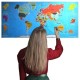 BUFFER® Renkli Atlas Dünya Haritası Manyetik Yapıştırıcı Gerektirmeyen Duvar Stickerı 118 CM * 56 CM BUFFER® Renkli Atlas Dünya Haritası Manyetik Yapıştırıcı Gerektirmeyen Duvar Stickerı 118 CM * 56 CM