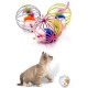 BUFFER® Renkli Metal Kafesli Peluş Fareli Kedi Köpek Oyuncağı Oyun Topu 6 cm BUFFER® Renkli Metal Kafesli Peluş Fareli Kedi Köpek Oyuncağı Oyun Topu 6 cm