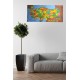BUFFER® Renkli Türkiye Haritası Manyetik Yapıştırıcı Gerektirmeyen Duvar Stickerı 118 CM * 56 CM BUFFER® Renkli Türkiye Haritası Manyetik Yapıştırıcı Gerektirmeyen Duvar Stickerı 118 CM * 56 CM