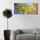 BUFFER® Renkli Türkiye Haritası Manyetik Yapıştırıcı Gerektirmeyen Duvar Stickerı 118 CM * 56 CM BUFFER® Renkli Türkiye Haritası Manyetik Yapıştırıcı Gerektirmeyen Duvar Stickerı 118 CM * 56 CM