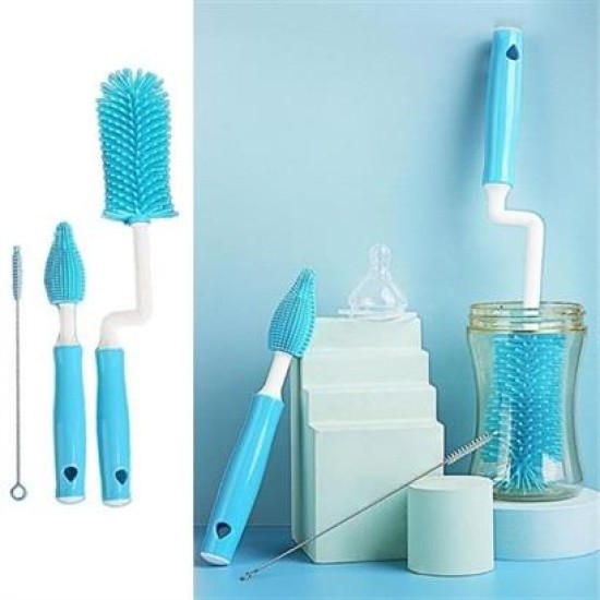 BUFFER® Silikon Uçlu Ekstra Yumuşak Kıllı Sağlam Kavanoz Bardak Şişe Ve Biberon Temizleme Fırçası BUFFER® Silikon Uçlu Ekstra Yumuşak Kıllı Sağlam Kavanoz Bardak Şişe Ve Biberon Temizleme Fırçası