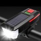 BUFFER® Solar Enerjili USB ile Şarj Edilebilir Ledli Bisiklet Feneri Kornalı ve Su Geçirmez Far BUFFER® Solar Enerjili USB ile Şarj Edilebilir Ledli Bisiklet Feneri Kornalı ve Su Geçirmez Far