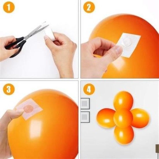 BUFFER® Sticker Damla Model Çift Taraflı Yapışkan Balon Yapıştırıcısı BUFFER® Sticker Damla Model Çift Taraflı Yapışkan Balon Yapıştırıcısı