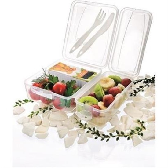 BUFFER® Takeaway Ergonomik Asorti Çatal Bıçaklı Pratik Yoğurt Saklama Kabı BUFFER® Takeaway Ergonomik Asorti Çatal Bıçaklı Pratik Yoğurt Saklama Kabı