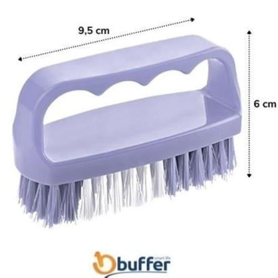 BUFFER® Tutamaçlı Plastik Pratik Tırnak ve Kıyafet Yaka Temizlik Fırçası- TP-113 BUFFER® Tutamaçlı Plastik Pratik Tırnak ve Kıyafet Yaka Temizlik Fırçası- TP-113