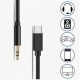 BUFFER® Type C Android ve 35 mm Kulaklık Girişli Ses Dönüştürücü Aux Kablo BUFFER® Type C Android ve 35 mm Kulaklık Girişli Ses Dönüştürücü Aux Kablo