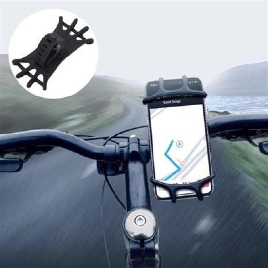 BUFFER® Universal Bisiklet Motosiklet Çocuk Arabası Silikon 360 Derece Telefon Tutucu Tüm Modellerle BUFFER® Universal Bisiklet Motosiklet Çocuk Arabası Silikon 360 Derece Telefon Tutucu Tüm Modellerle