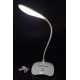 BUFFER® USB Şarj Olabilen 360 Derece Oynar Başlıklı Beyaz Işıklı Dokunmatik Dimmerli Led Aydınlatmal BUFFER® USB Şarj Olabilen 360 Derece Oynar Başlıklı Beyaz Işıklı Dokunmatik Dimmerli Led Aydınlatmal