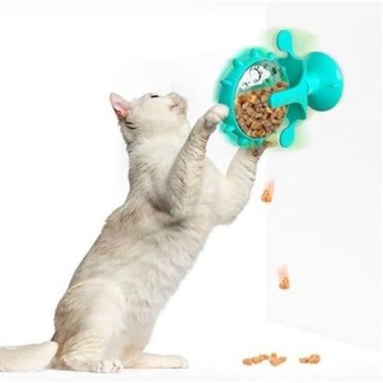 Buffer® Vantuzlu Zilli İnteraktif Dönebilen Mama Kaplı Renkli Eğlenceli Eğitici Kedi Oyuncağı Buffer® Vantuzlu Zilli İnteraktif Dönebilen Mama Kaplı Renkli Eğlenceli Eğitici Kedi Oyuncağı