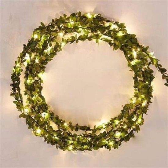 BUFFER® Yapraklı Dekorlu 3 Metre Peri Led Pilli Işık Yılbaşı Aydınlatma BUFFER® Yapraklı Dekorlu 3 Metre Peri Led Pilli Işık Yılbaşı Aydınlatma