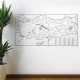 Yazılabilir Türkiye Haritası Manyetik Duvar Stickerı 110 x 56 cm Yazılabilir Türkiye Haritası Manyetik Duvar Stickerı 110 x 56 cm