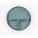 Yeşil 3’lü Silikon Yemek Seti – Önlük + Diş Kaşıyıcılı Kaşık + Vakumlu Tabak - Görsel 4