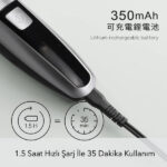 Şarjlı Ayarlanabilir Başlıklı Saç Sakal Traş Makinesi - Görsel 2