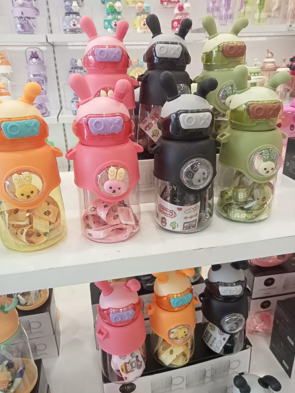 2156aaaa-9349-4f42-85e3-832666ba43fa.jpeg Sevimli Tavşan Su Matarası - Görsel 1