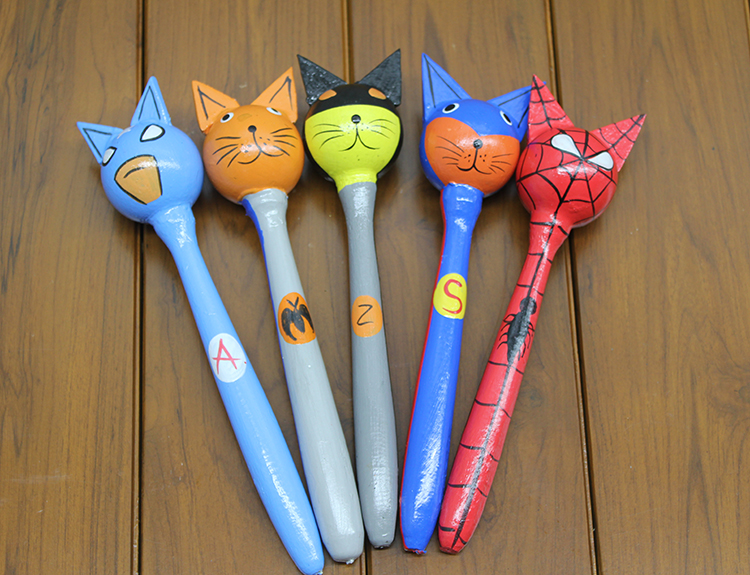 311220266.jpg Ahşap 5'li Marakas Seti Model 1 - Görsel 1