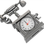 Vintage Telefon Tasarımlı Masa Saati - Görsel 2