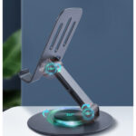 Dönebilir ve Katlanabilir Masaüstü Metal Telefon Tutucu - Görsel 3