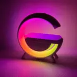 Kablosuz Şarj Standlı RGB Hoparlör - Görsel 4