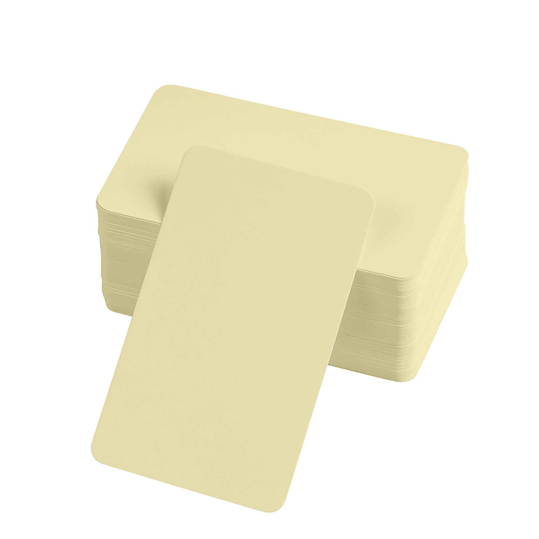 kelime-kartlari-sari.png Boş Kelime Kartları 5x8 cm - 50 Adet Oval Kenarlı | Tabu & Not Kartları - Sarı - Görsel 1